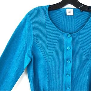 [Cabi] Darby Cardigan Turquoise Blue Style 3169